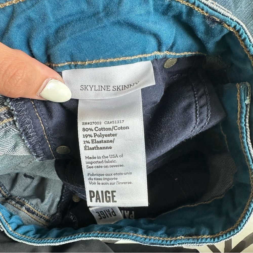 Anthropologie Paige Size 31 Skyline Skinny Medium Wash Jean - Picture 4 of 5
